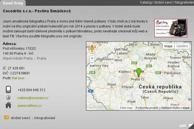 karta zápisu do katalogu služeb